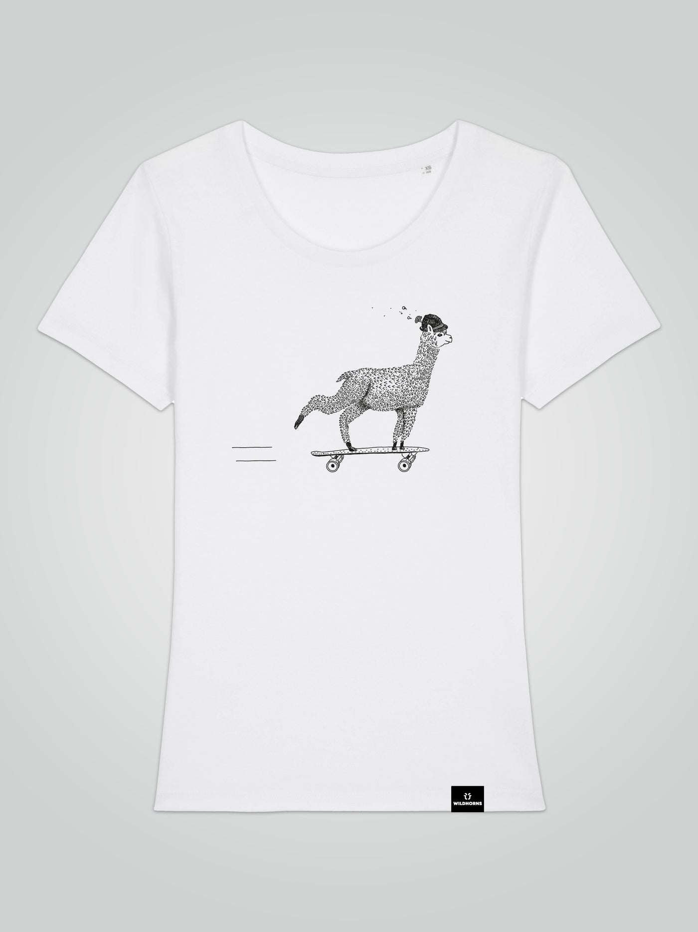 Alpacabana Longboarder - Women's Fitted T-Shirt