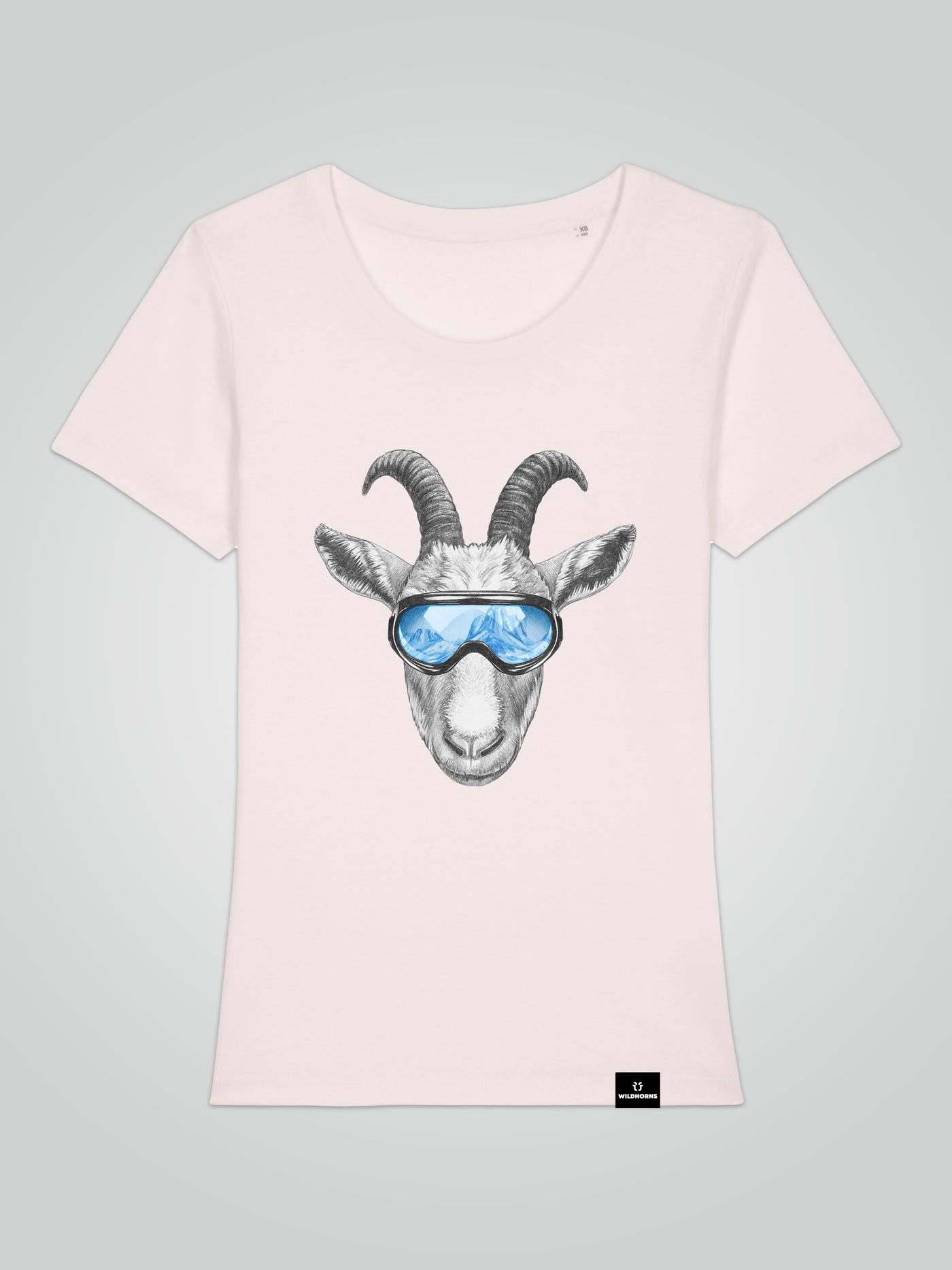 Winter Goat - Women's Fitted T-Shirt